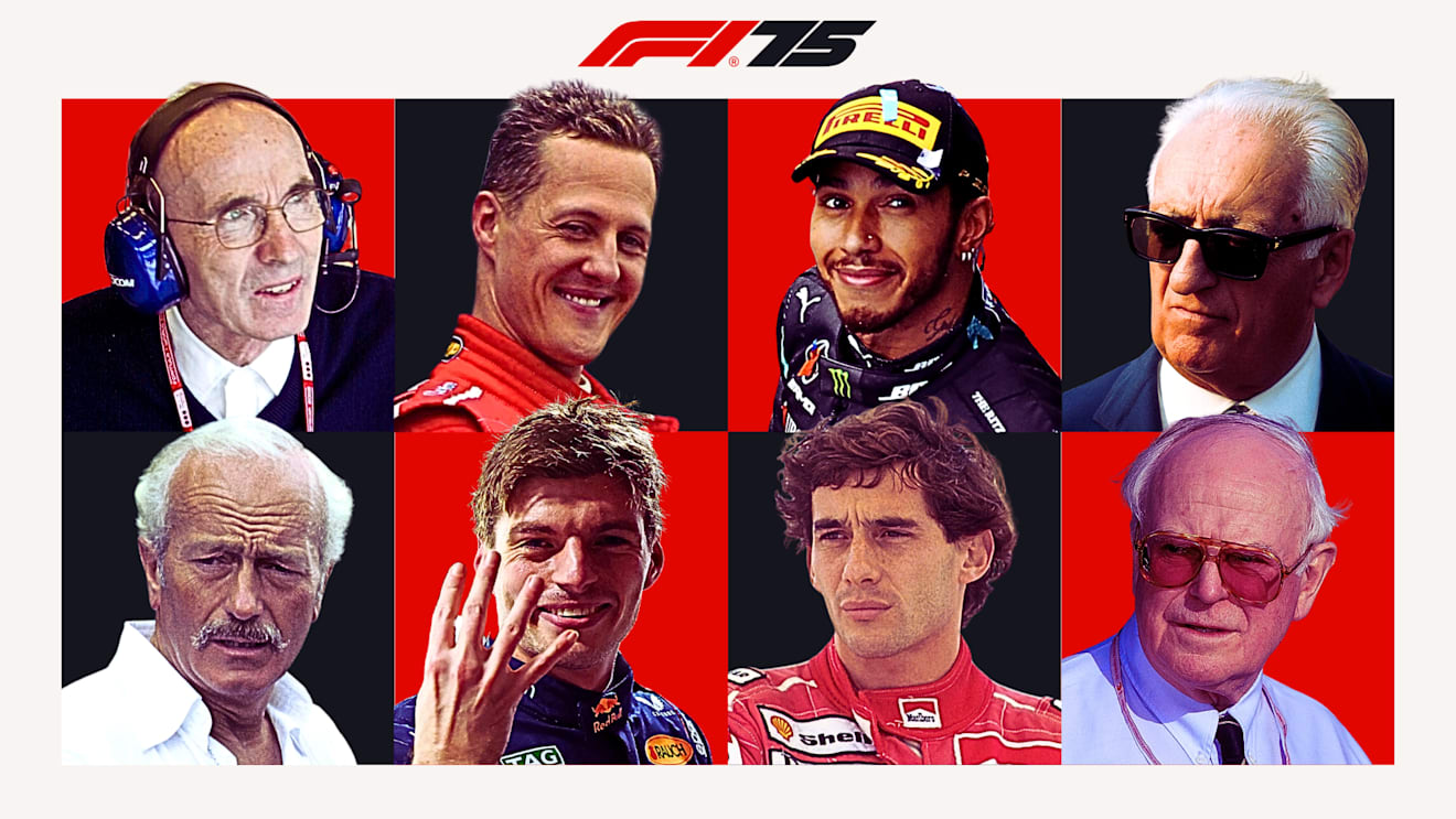 The 75 best drivers, cars, innovations, teams and key figures in F1 history